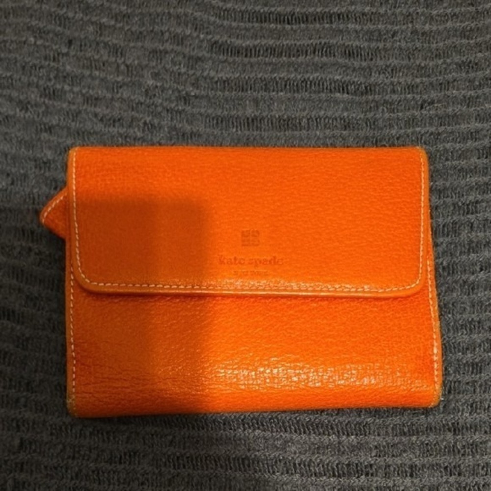 Authentic Kate Spade RARE Orange Wallet - Made in Italy